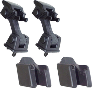 Hood Latch Set in Black for 97-06 Jeep Wrangler TJ & Unlimited