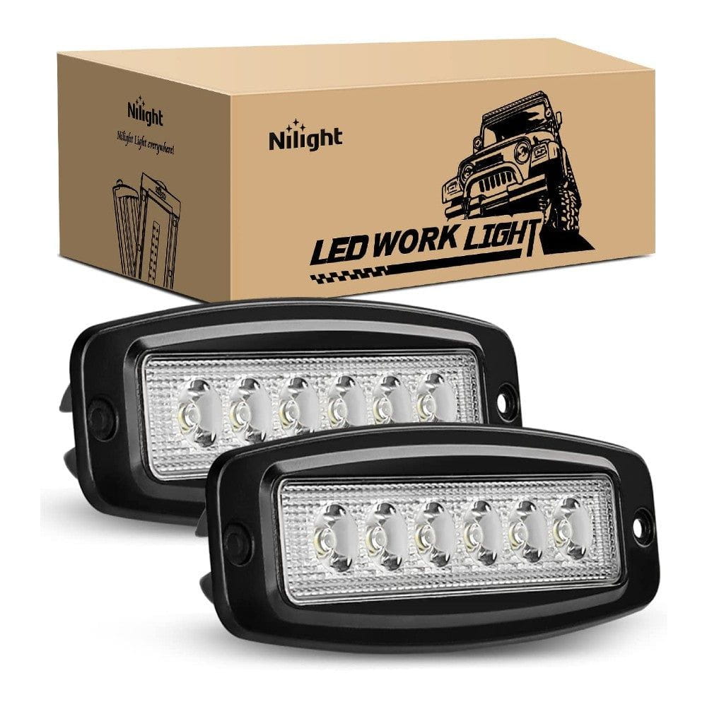 7.4" 18W Spot Led Work Lights (Pair)