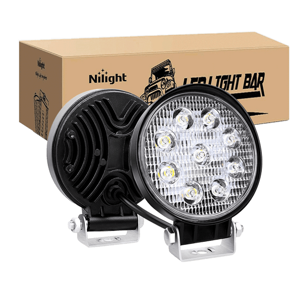 4.5" 27W Round Spot LED Work Lights (Pair)