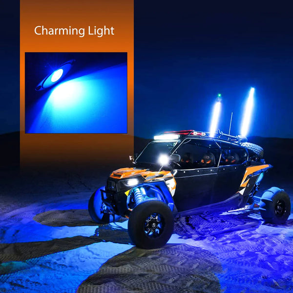 Blue LED Rock Lights (6 Pcs)