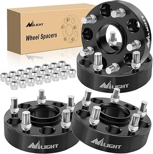 5x5.5 Wheel Spacers for 2011-2022 Grand Cherokee,2018-2022 Wrangler JL/JLU,2019-2022 Gladiator JT,2011-2022 Durango,1.5 inch Wheel Spacer 5x127mm with 14x1.5 Studs & 71.5mm bore