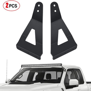 52” Curved Light Bar Bracket at Upper Windshield Roof Cab for 2004-2018 Ford F150 & SVT Raptor (Pair)