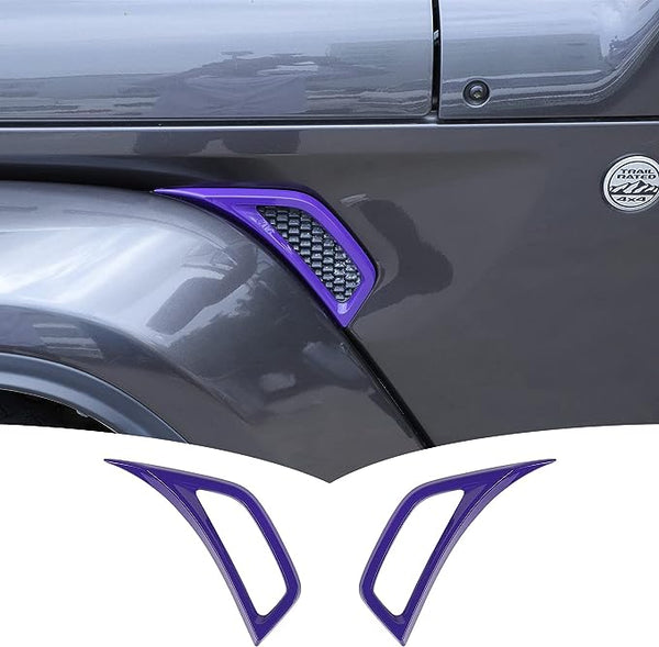 Voodonala Wheel Eyebrow Side Air Conditioning Vent Decoration Cover Trim for Jeep Wrangler JL JLU Gladiator JT 2018-2022