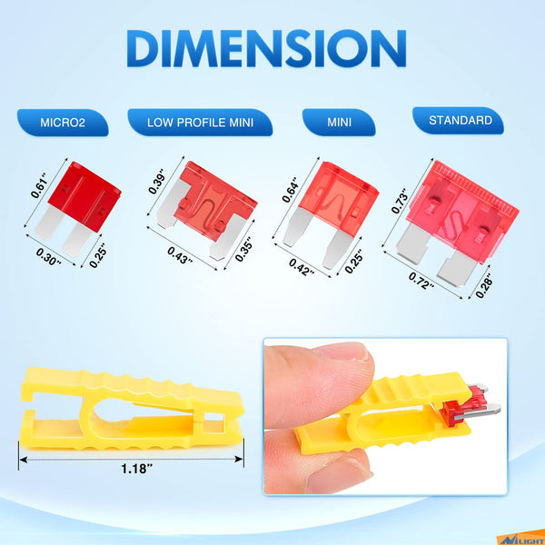 372Pcs Fuses Assortment Kit Standard Mini LP Mini Micro2 Blade Fuse