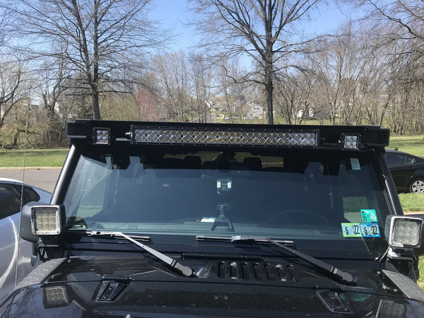 Rugged Ridge 11232.50 Elite Fast Track Windshield Light Bar Mounting Brackets for 07-18 Jeep Wrangler JK