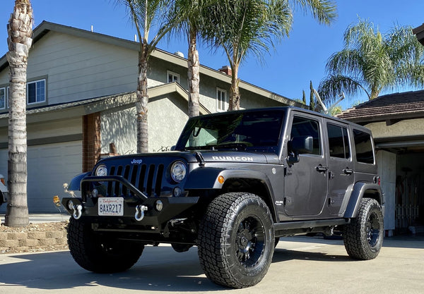 TACTIK HD Front Bumper with Hoop for 07-18 Jeep Wrangler JK