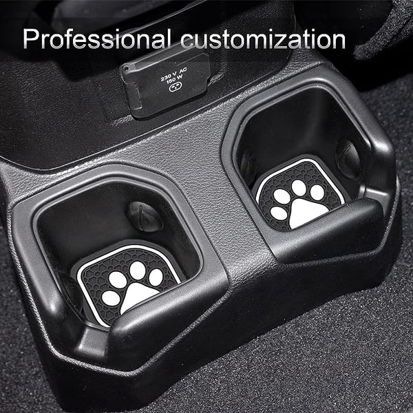 SENSHINE Cup Holder Coaster Inserts for Jeep JL & JT 4 Pcs Kit