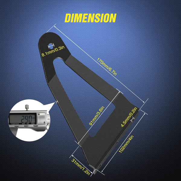 50” Curved Light Bar Bracket at Upper Windshield Roof Cab for 1984-2001 Jeep Cherokee XJ & 1986-1992 Comanche MJ (Pair)