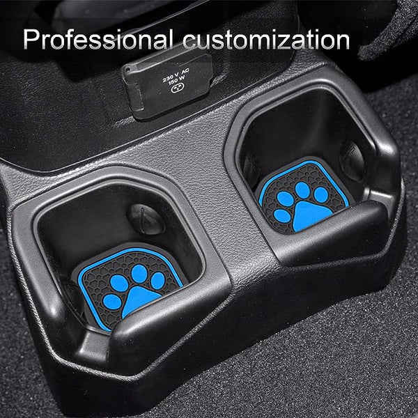 SENSHINE Cup Holder Coaster Inserts for Jeep JL & JT 4 Pcs Kit