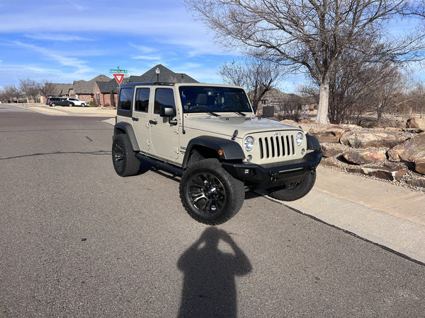 Rough Country 10635 Front Full Width Non-Winch Bumper for 07-24 Jeep Wrangler JL, JK & Gladiator JT