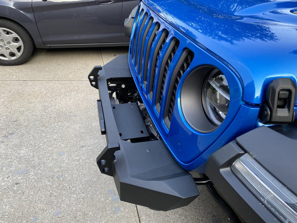 Rugged Ridge 11540.32 HD Stubby Front Bumper for 07-24 Jeep Wrangler JL, JK & Gladiator JT