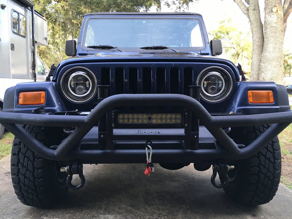 QRC Front Bumper Without Winch for 87-06 Jeep Wrangler YJ, TJ & Unlimited