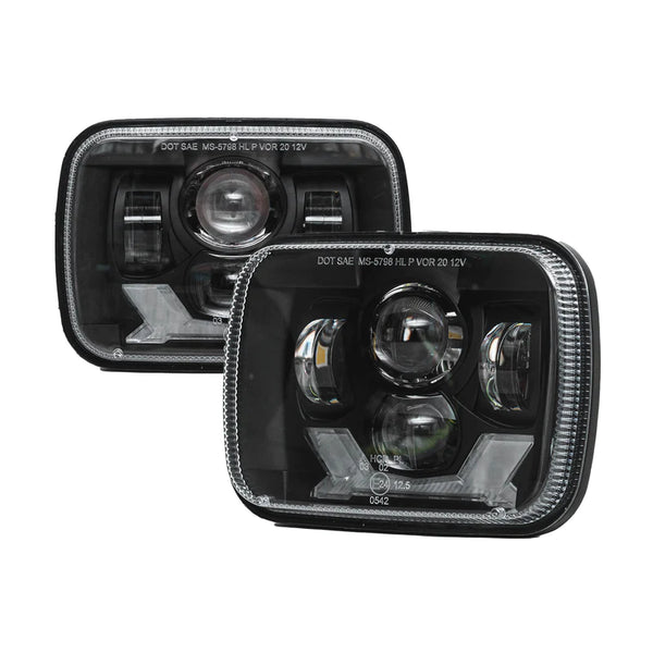 5X7 LED Headlight with High/Low Beam