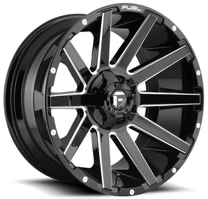 Fuel® Off-Road D61518902650 Contra Wheel in Gloss Black with Milled 18x9 with 5.00in Backspace for 07-24 Jeep Wrangler JK, JL and Gladiator JT