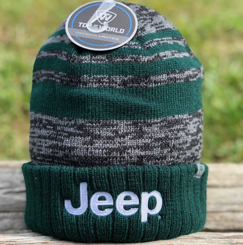 Hat - Jeep Knit Hat Echo - Forest/Black/Grey