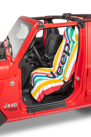 Insync Cabana Stripe Jeep Logo Beach Towel 2 Go