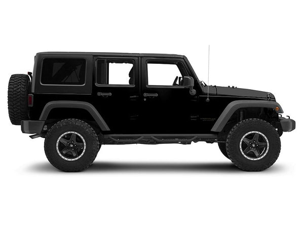 3-Inch Nerf Drop Side Step Bars; Black (07-18 Jeep Wrangler JK 4-Door)