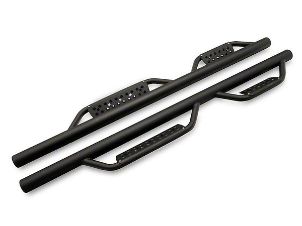 3-Inch Nerf Drop Side Step Bars; Black (18-24 Jeep Wrangler JL 4-Door)