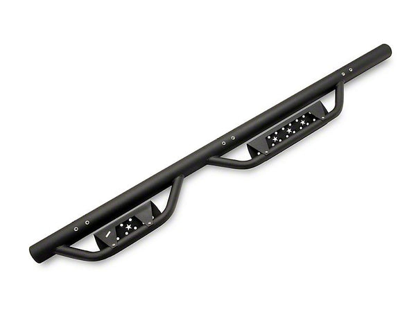 3-Inch Nerf Drop Side Step Bars; Black (18-24 Jeep Wrangler JL 4-Door)