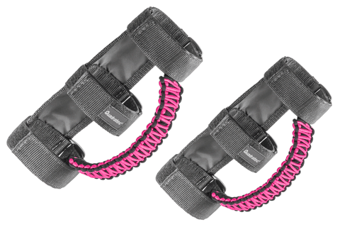 3 IN Paracord Front Grab Handle Pair for 97-23 Jeep Wrangler JL, JT, JK & TJ