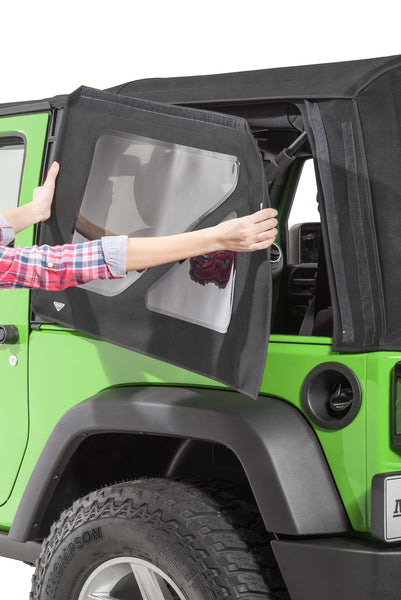 MasterTop Replacement Soft Top with Tinted Windows in MasterTwill® Fabric for 07-18 Jeep Wrangler JK 2 Door