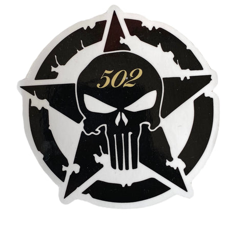 Black Star Jeep 502- Sticker