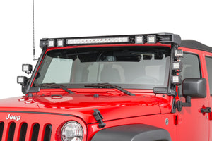 Rugged Ridge 11232.50 Elite Fast Track Windshield Light Bar Mounting Brackets for 07-18 Jeep Wrangler JK