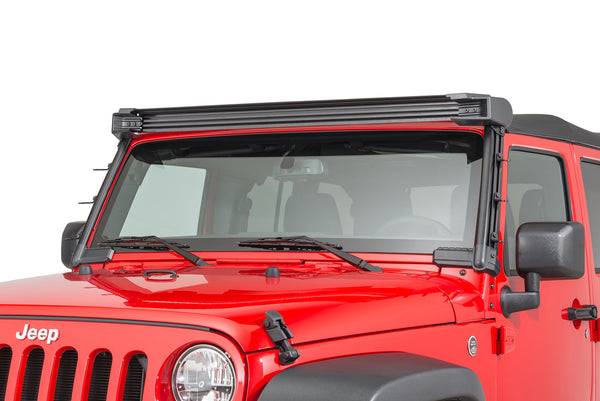 Rugged Ridge 11232.50 Elite Fast Track Windshield Light Bar Mounting Brackets for 07-18 Jeep Wrangler JK