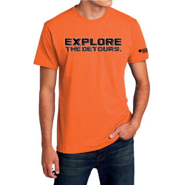 Mens Jeep® Explore the Detours T-Shirt - Orange
