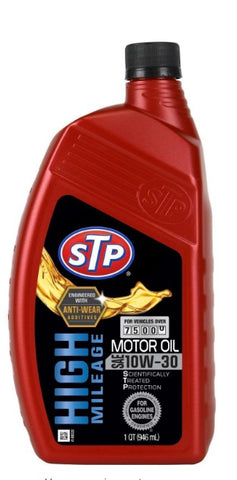 STP High Mileage Conventional Engine Oil 10W-30