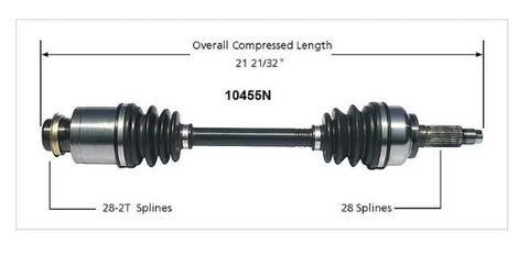 Gold CV Axle 10455N