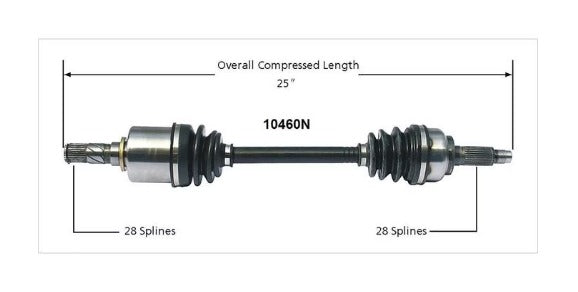 Gold CV Axle 10460N