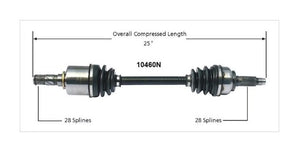 Gold CV Axle 10460N