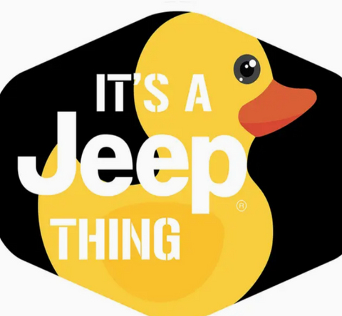 Sticker - Jeep® Duck Hex - It's A Jeep Thing-Black
