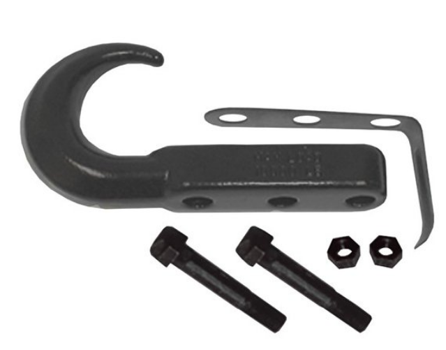 TOW HOOK FRONT 42-95 CJ/YJ BLACK