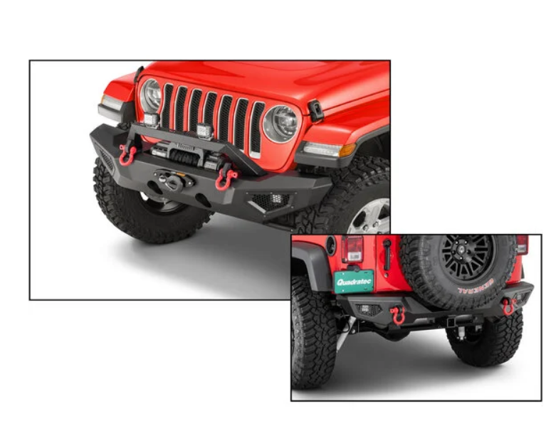 Carnivore Front & Rear Bumper Combo -Full Width for 07-18 Jeep Wrangler JK