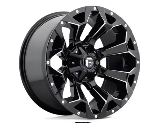 Fuel Wheels Assault Gloss Black Milled 6-Lug Wheel; 18x9; 19mm Offset