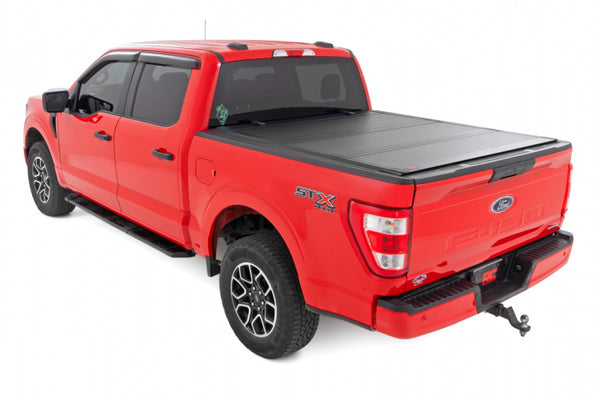 Hard Tri-Fold Flip Up Bed Cover 5'7" Bed | Ford F-150 2WD/4WD (2015-2020)