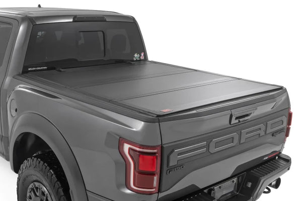 Hard Tri-Fold Flip Up Bed Cover 5'7" Bed | Ford F-150 (21-25)/F-150 Lightning (22-24)