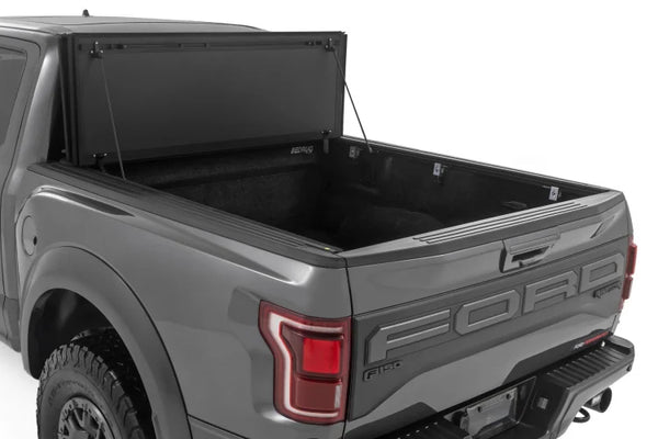 Hard Tri-Fold Flip Up Bed Cover 5'7" Bed | Ford F-150 (21-25)/F-150 Lightning (22-24)