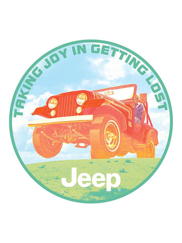 Sticker - Jeep® Taking Joy in Getting Lost- Round