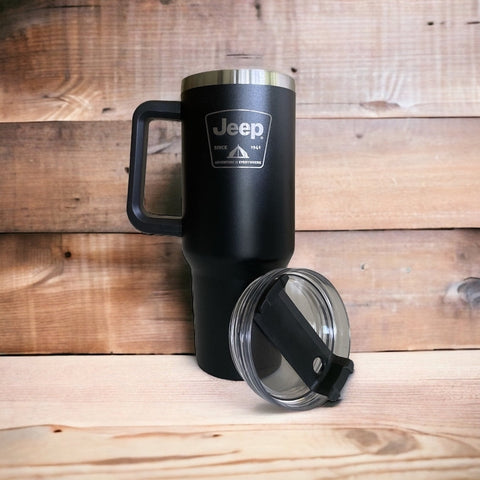 Handle Mug - Jeep Tent Badge