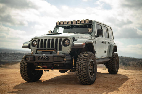 DV8 Offroad FBJL-13 OE Plus Front Bumper for 18-25 Jeep Wrangler JL & Gladiator JT