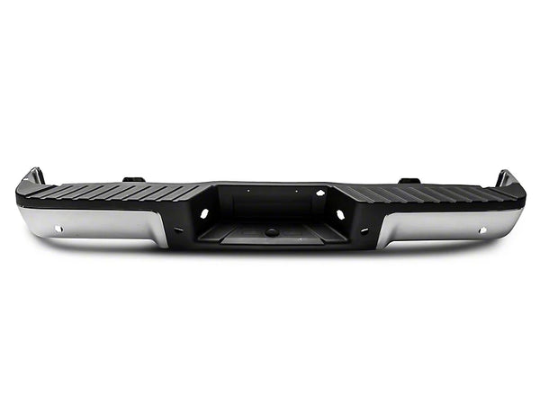 OEM Style Rear Bumper; Pre-Drilled for Backup Sensors; Chrome (09-14 F-150 Styleside)