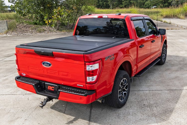 Hard Tri-Fold Flip Up Bed Cover 5'7" Bed | Ford F-150 2WD/4WD (2015-2020)