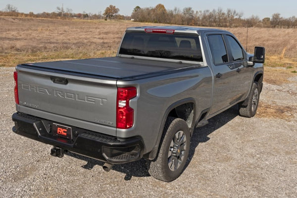 Hard Tri-Fold Flip Up Bed Cover 6'9" Bed | Chevy/GMC Silverado/Sierra 2500HD/3500HD (20-25)