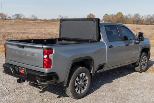 Hard Tri-Fold Flip Up Bed Cover 6'9" Bed | Chevy/GMC Silverado/Sierra 2500HD/3500HD (20-25)