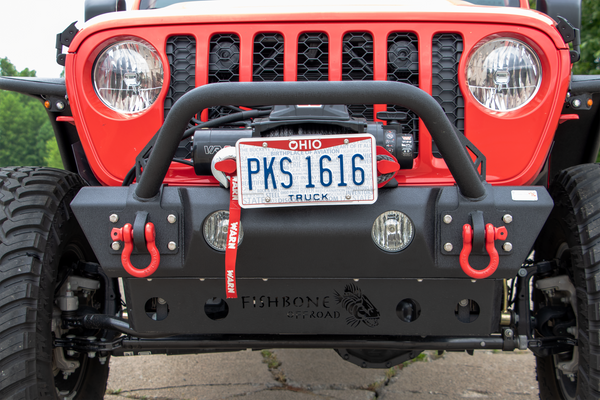 Fishbone Offroad FB22178 Stubby Front Bumper for 18-24 Jeep Wrangler JL & Gladiator JT