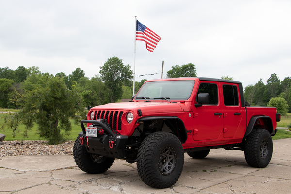 Fishbone Offroad FB22178 Stubby Front Bumper for 18-24 Jeep Wrangler JL & Gladiator JT