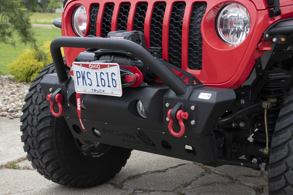 Fishbone Offroad FB22178 Stubby Front Bumper for 18-24 Jeep Wrangler JL & Gladiator JT